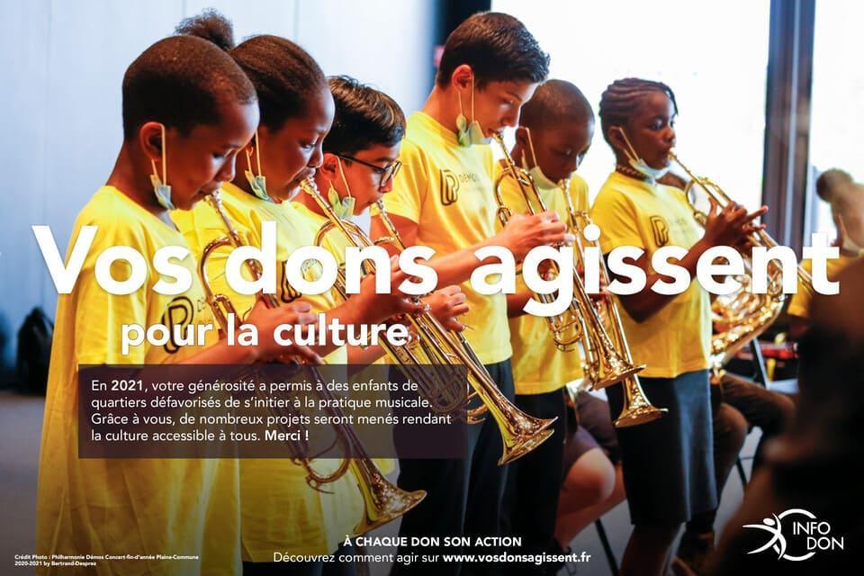 donner pour la culture - vos dons agissent