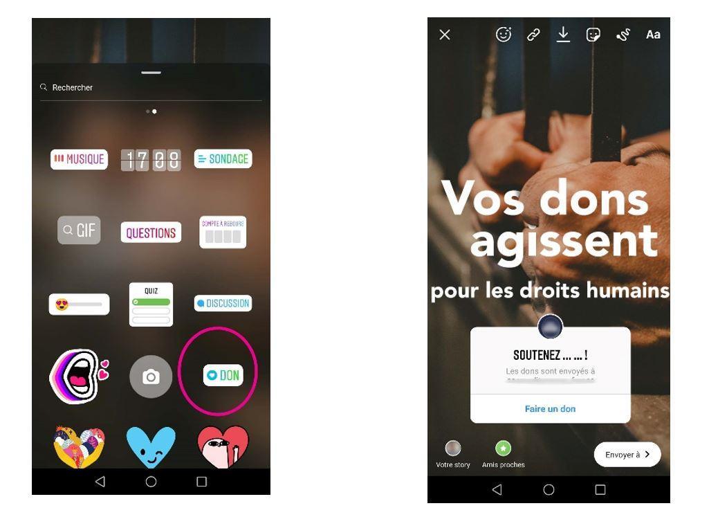 don sur instagram stories don sur les réseaux sociaux
