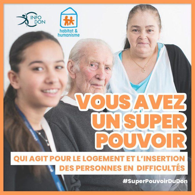 visuel super pouvoir habitat et humanisme pour les droits humains