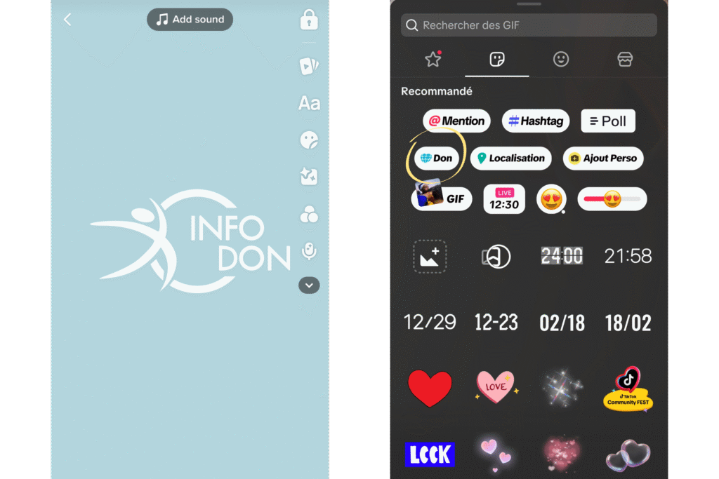 don sur tiktok photo don sur les réseaux sociaux
